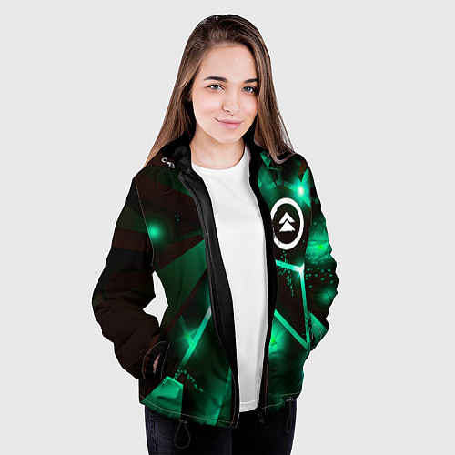 Женская куртка Ghost of Tsushima разлом плит / 3D-Черный – фото 3