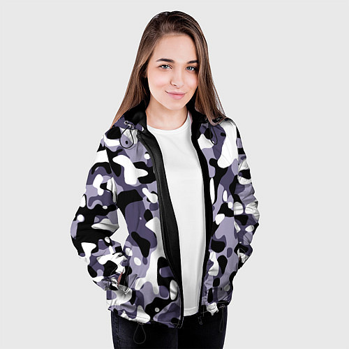 Женская куртка Камуфляж Common City / 3D-Черный – фото 3