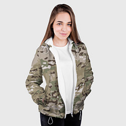 Куртка с капюшоном женская Камуфляж Multicam, цвет: 3D-белый — фото 2