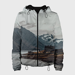 Куртка с капюшоном женская Островoк на озере, цвет: 3D-черный