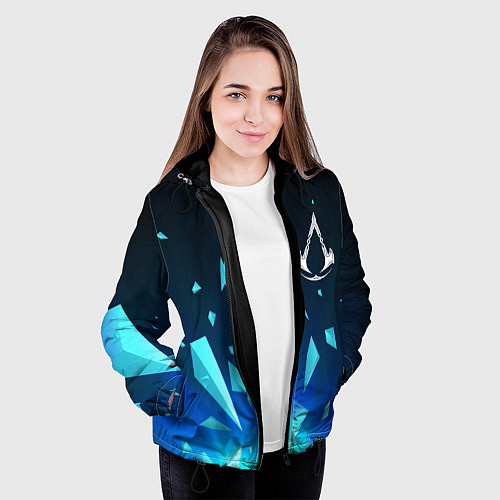 Женская куртка Assassins Creed взрыв частиц / 3D-Черный – фото 3