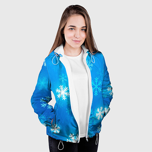 Женская куртка Зима 2023 / 3D-Белый – фото 3