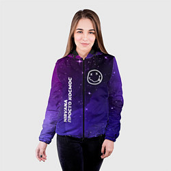 Куртка с капюшоном женская Nirvana просто космос, цвет: 3D-черный — фото 2