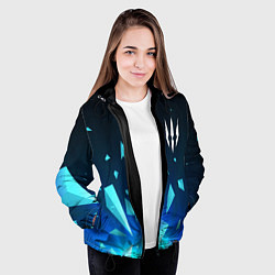 Куртка с капюшоном женская The Witcher взрыв частиц, цвет: 3D-черный — фото 2