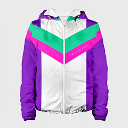 Куртка с капюшоном женская Always in sports сиреневый, цвет: 3D-белый