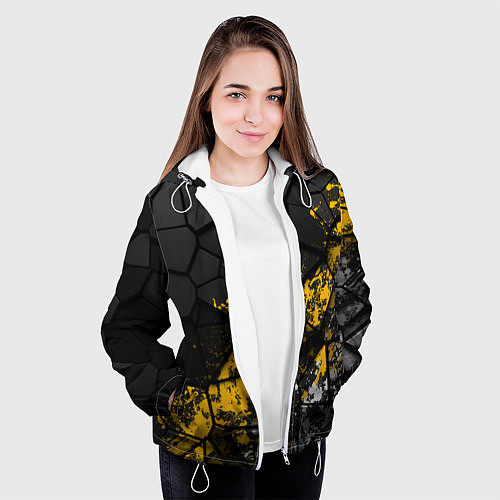 Женская куртка Имперская геометрия / 3D-Белый – фото 3