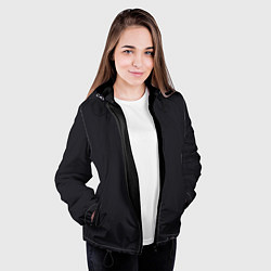 Куртка с капюшоном женская Правинция - антибренд, цвет: 3D-черный — фото 2