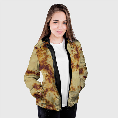 Женская куртка Жареный блинчик / 3D-Черный – фото 3