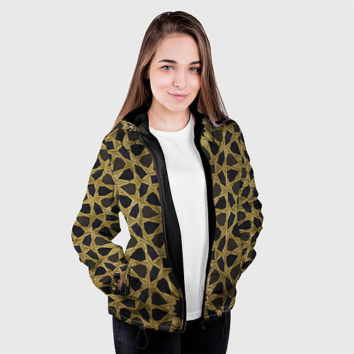 Женская куртка Арабские узоры, Arabian Pattern / 3D-Черный – фото 3