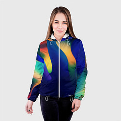 Куртка с капюшоном женская Death Stranding мир, цвет: 3D-белый — фото 2