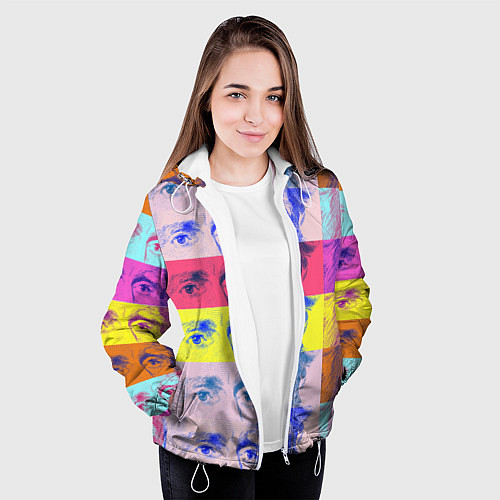 Женская куртка Глаза Джексона / 3D-Белый – фото 3
