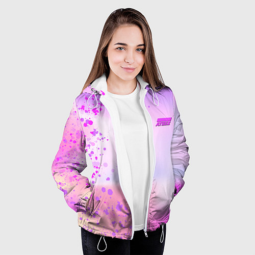 Женская куртка Ateez mini logo / 3D-Белый – фото 3