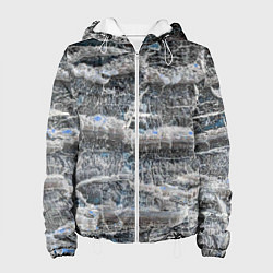Куртка с капюшоном женская Неземная текстура, цвет: 3D-белый