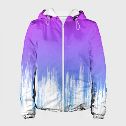 Женская куртка Фиолетовый градиент с потертостями