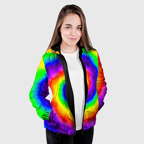 Женская куртка Тай-дай / 3D-Черный – фото 3