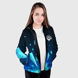 Куртка с капюшоном женская Warframe взрыв частиц, цвет: 3D-черный — фото 2