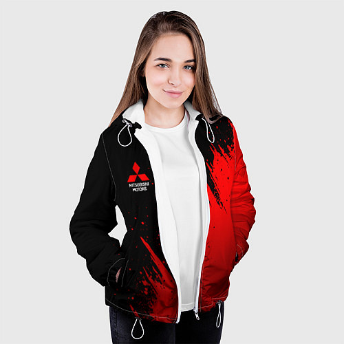 Женская куртка Mitsubishi red - red sport / 3D-Белый – фото 3