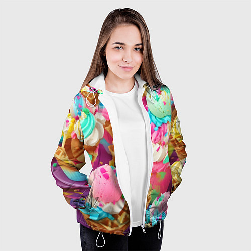 Женская куртка Сладкая жизнь / 3D-Белый – фото 3