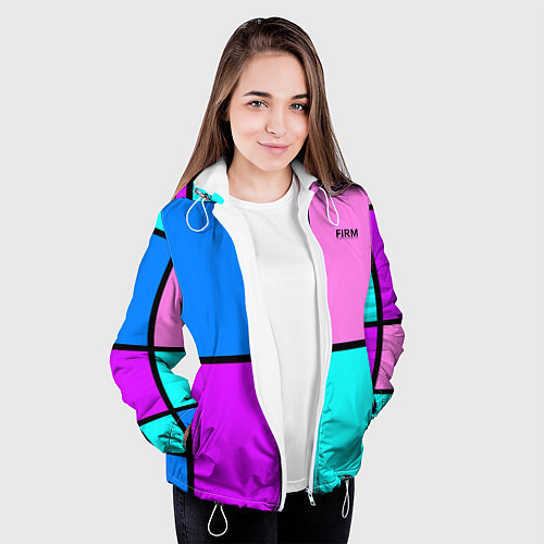 Женская куртка Firm аля 80-е / 3D-Белый – фото 3