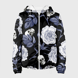 Женская куртка Черепа с розами