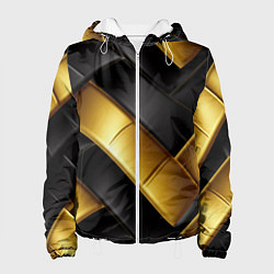 Куртка с капюшоном женская Gold black luxury, цвет: 3D-белый