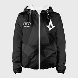 Куртка с капюшоном женская Форма Astralis black, цвет: 3D-белый