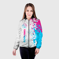 Куртка с капюшоном женская Elden Ring neon gradient style: по-вертикали, цвет: 3D-черный — фото 2