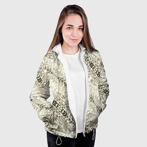 Женская куртка Жемчужная россыпь / 3D-Белый – фото 3