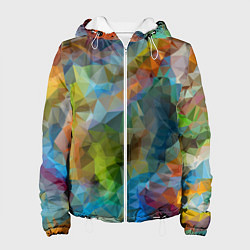Куртка с капюшоном женская Color pattern, цвет: 3D-белый