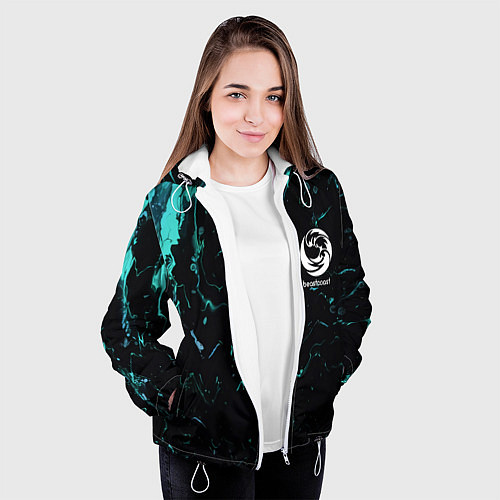 Женская куртка Beastcoast абстракт / 3D-Белый – фото 3