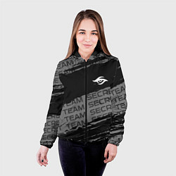 Куртка с капюшоном женская Форма Team Secret, цвет: 3D-черный — фото 2