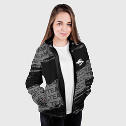 Куртка с капюшоном женская Форма Team Secret, цвет: 3D-черный — фото 2