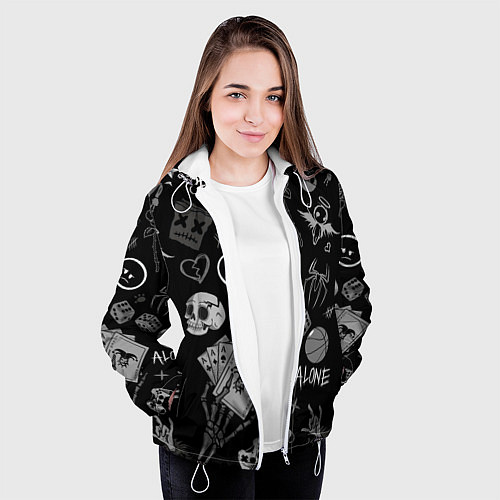 Женская куртка Sad art / 3D-Белый – фото 3