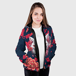 Куртка с капюшоном женская Братец лис, цвет: 3D-черный — фото 2