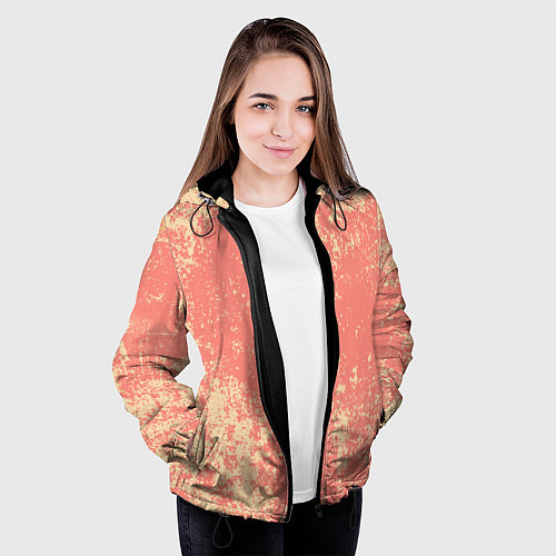 Женская куртка Crema pattern / 3D-Черный – фото 3