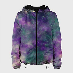 Куртка с капюшоном женская Космос День и ночь, цвет: 3D-черный