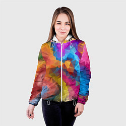 Куртка с капюшоном женская Super colors, цвет: 3D-белый — фото 2