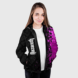Куртка с капюшоном женская Nazareth rock legends: по-вертикали, цвет: 3D-черный — фото 2