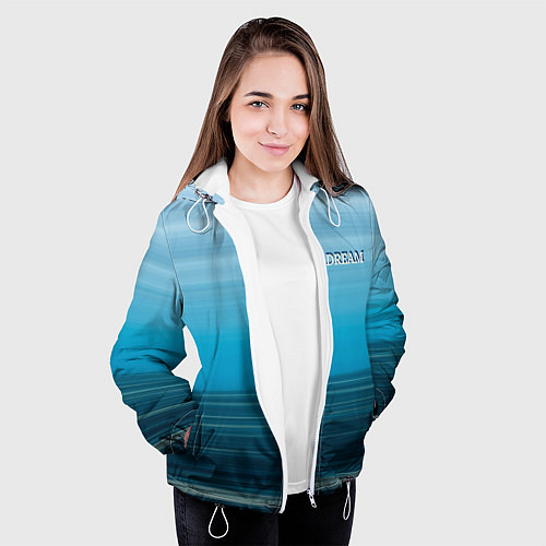 Женская куртка Dream на градиенте / 3D-Белый – фото 3