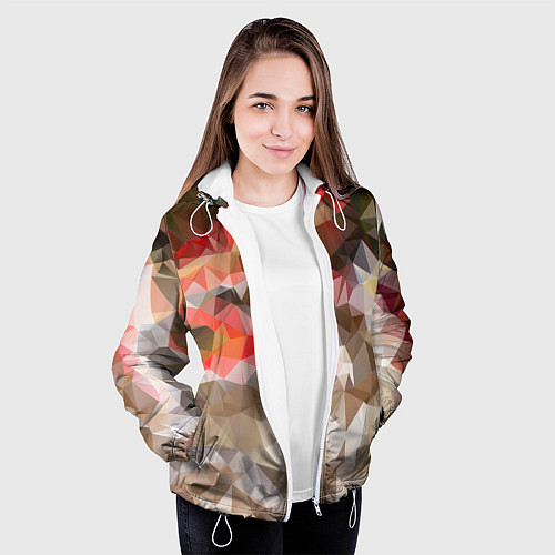 Женская куртка Pattern style / 3D-Белый – фото 3