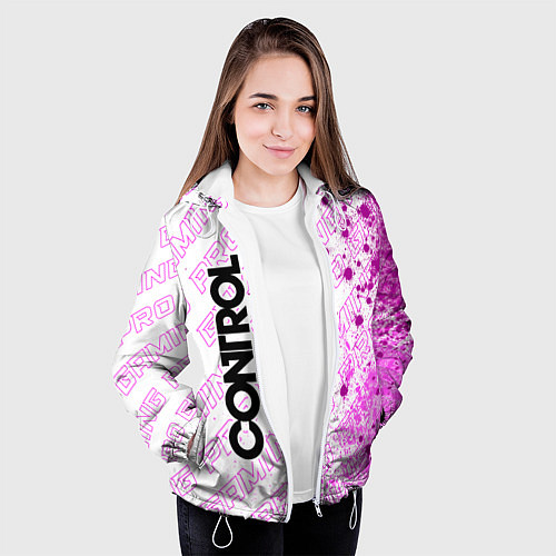 Женская куртка Control pro gaming: по-вертикали / 3D-Белый – фото 3