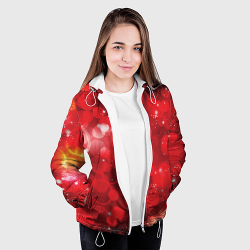 Женская куртка Red fantasy / 3D-Белый – фото 3