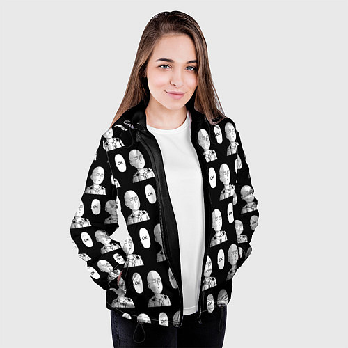 Женская куртка Saitama - ok pattern / 3D-Черный – фото 3