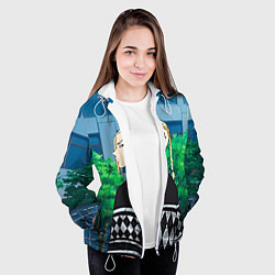 Куртка с капюшоном женская Кэн Рюгудзи, цвет: 3D-белый — фото 2