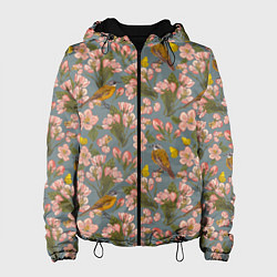 Куртка с капюшоном женская Жёлтые трясогуски, цвет: 3D-черный