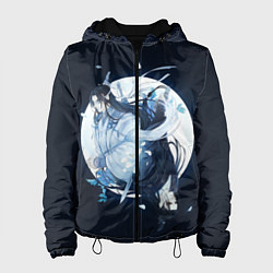 Куртка с капюшоном женская Вэй и Лань, цвет: 3D-черный