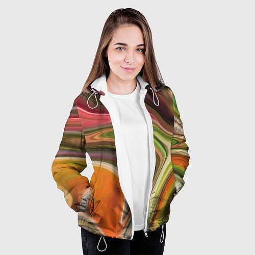 Женская куртка Waves colors / 3D-Белый – фото 3
