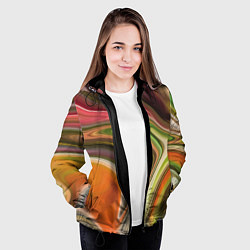 Куртка с капюшоном женская Waves colors, цвет: 3D-черный — фото 2