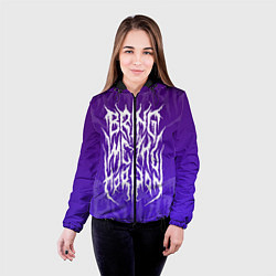 Куртка с капюшоном женская Bring Me The Horizon Lettering, цвет: 3D-черный — фото 2