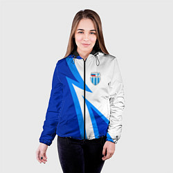 Куртка с капюшоном женская Волгоградский ротор - клуб, цвет: 3D-черный — фото 2